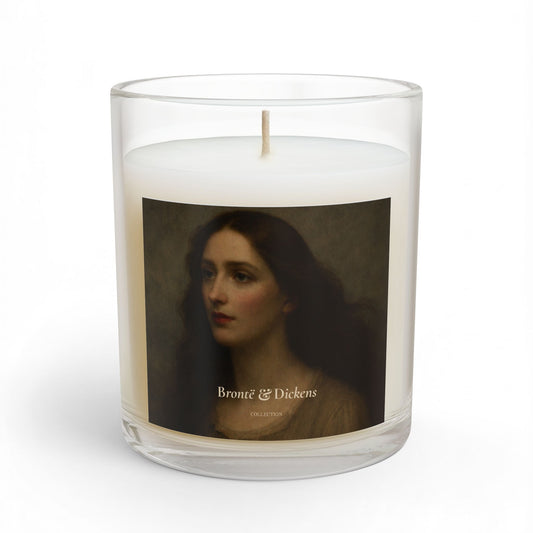 Literary Portrait Candle – 'Brontë & Dickens' 11oz Glass Scented Candle
